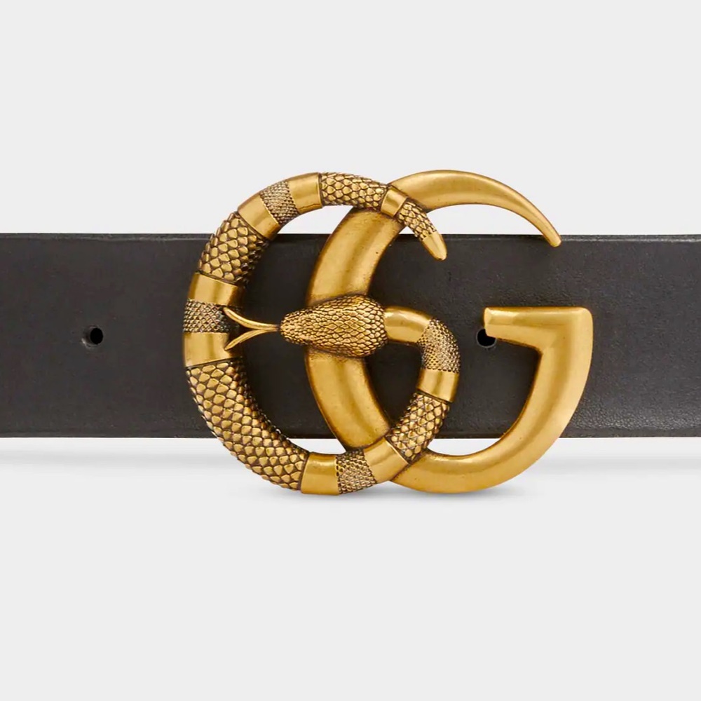 Double G Gucci Snake Belt